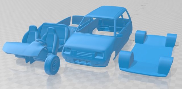 lada oka 1111 1989 printable car 3D Print Model .c4d .max .obj .3ds .fbx .stl .blend 
