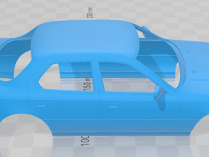 lexus ls 400 1990 printable body car Modelo de impresión 3D