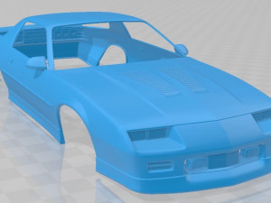chevrolet camaro iroc - z 1990 printable body car Modèles 3D en vedette