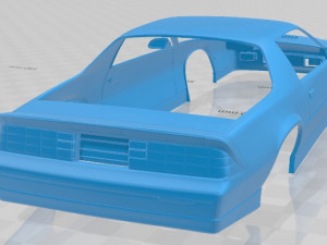 chevrolet camaro iroc - z 1990 printable body car Modèles 3D en vedette