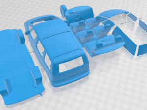 pontiac trans sport 1990 printable car Modello di stampa 3D