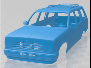 explorer 1990 printable body car 3D Print Model