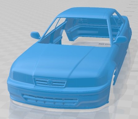 acura vigor 1991 printable body car 3D Принт Модель .c4d .max .obj .3ds .fbx .stl .blend 
