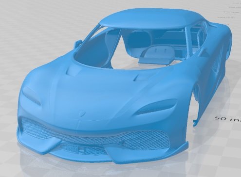 koenigsegg gemera 2021 printable body car 3D 프린트 모델 .c4d .max .obj .3ds .fbx .stl .blend 
