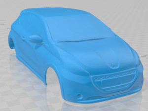 peugeot 208 gti 2013 printable body car 3D 프린트 모델