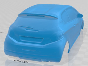 peugeot 208 gti 2013 printable body car 3D 프린트 모델