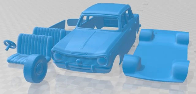 standard gazel 1971 printable car 3D Print Model .c4d .max .obj .3ds .fbx .stl .blend
