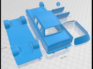 standard gazel 1971 printable car 3D Принт Модель