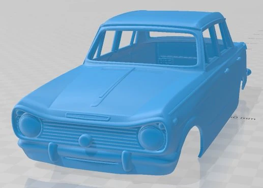 standard gazel 1971 printable body car 3D Print Model .c4d .max .obj .3ds .fbx .stl .blend 