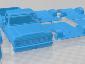 f 150 1973 printable car Model Cetak 3D