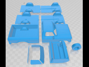f 150 1973 printable car Model Cetak 3D