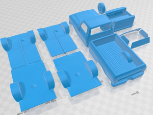 f 150 1973 printable car Model Cetak 3D