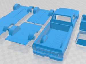 f 150 1973 printable car Model Cetak 3D
