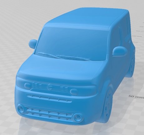 Nissan cube 2010 printable car 3D 프린트 모델 .c4d .max .obj .3ds .fbx .stl .blend 