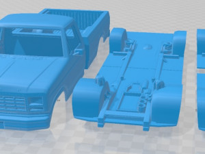 F 150 Ranger 1980 Printable Car 3D प्रिंट मॉडल