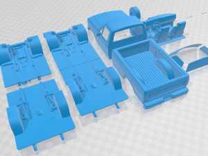 F 150 Ranger 1980 Printable Car 3D Baskı Modeli