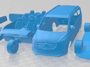 Mercedes Benz V Class 2020 Printable Van Modelo de impresión 3D
