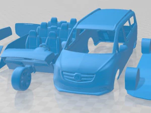 Van imprimível Mercedes Benz Classe V 2020 Modelo de Impressão 3D