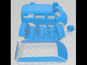 Mercedes Benz V Class 2020 Printable Van 3D Print Model