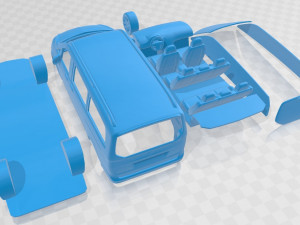 Mercedes Benz V Class 2020 Printable Van 3D Print Model