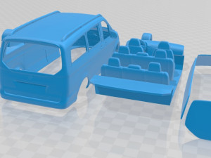 Mercedes Benz V Class 2020 Printable Van 3D Print Model