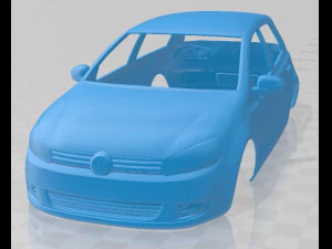 वोक्सवैगन गोल्फ एमके6 2008 प्रिंट करने योग्य बॉडी कार 3D प्रिंट मॉडल