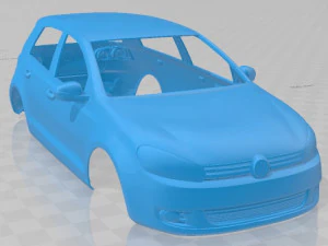 Volkswagen Golf MK6 2008 Printable Body Car 3D Print Model