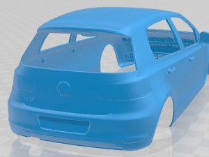 Volkswagen Golf MK6 2008 Printable Body Car 3D Baskı Modeli