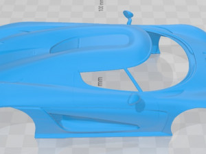 Koenigsegg Regera 2017 Printable Body Car 3D Принт Модель