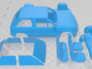 Opel Corsa 1985 Printable Car 3D Принт Модель