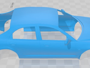 Mazda Xedos 6 1992 Printable Body Car Modello di stampa 3D