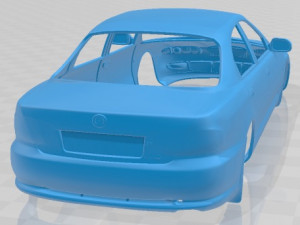 Mazda Xedos 6 1992 Printable Body Car Modello di stampa 3D