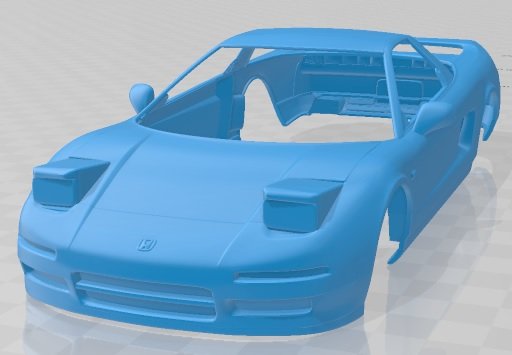 Honda NSX Type R 1992 Printable Body Car 3D 프린트 모델 .c4d .max .obj .3ds .fbx .stl .blend 