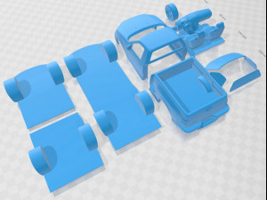 F 150 Lightning 1999 Printable Car 3D-printmodel