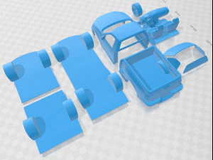 F 150 Lightning 1999 Printable Car 3D Print Model