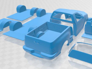 F 150 Lightning 1999 Printable Car 3D Print Model