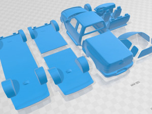 F 150 Club Cab Flareside XLT 1999 Printable Car 3D printmodel