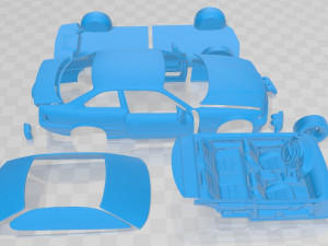 3 Series Coupe 1993 Printable Car in separate parts 3D-printmodel