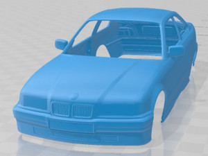 3 Series Coupe 1993 Printable Body Car 3Dプリントモデル