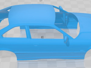 3 Series Coupe 1993 Printable Body Car Modelo de impresión 3D