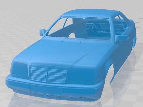 Mercedes Benz E Class Coupe 1993 Printable Body Car 3D Print Model