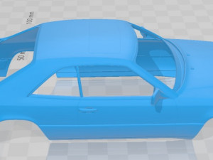 Mercedes Benz E Class Coupe 1993 Printable Body Car 3D Baskı Modeli