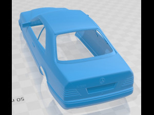 Mercedes Benz E Class Coupe 1993 Printable Body Car 3D Baskı Modeli