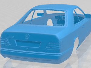 Mercedes Benz E Class Coupe 1993 Printable Body Car 3D Baskı Modeli