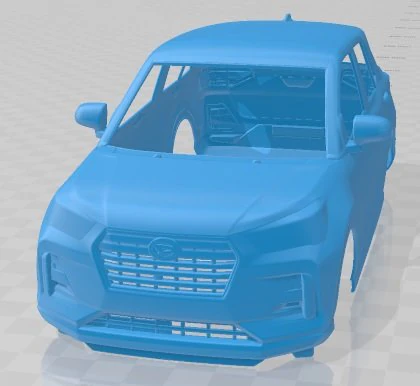 Daihatsu Rocky 2019 Printable Body Car 3D Print Model .c4d .max .obj .3ds .fbx .stl .blend 
