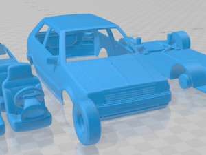 Nissan Micra 1982 Printable Car Model Cetak 3D