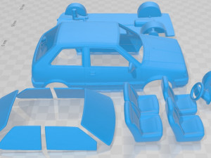 Nissan Micra 1982 Printable Car Model Cetak 3D