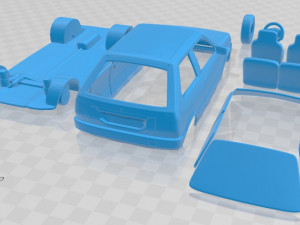 Nissan Micra 1982 Printable Car Model Cetak 3D
