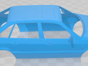 Volkswagen Passat B4 Sedan 1993 Printable Body Car Model Cetak 3D
