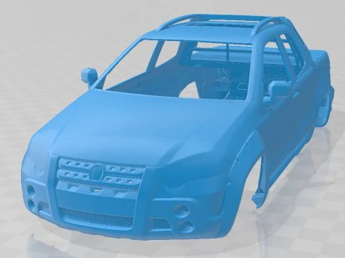 Fiat Strada Adventure 2013 Printable Body Car 3D Print Model .c4d .max .obj .3ds .fbx .stl .blend 